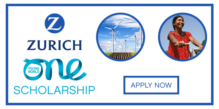 Z Zurich Foundation Scholarship 2022 (Fully Funded)by One Young World, deadline 15th December