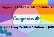 Capgemini ADAPT 2022 Solution | Largest Array Problem Solution in Java Capgemini ADAPT 2022 Solution | Largest Array Problem Solution in Java